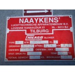 Radiaal ventilator 400 volt 1500 RPM 11 KW Chicago blower, Used.