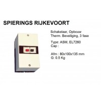 Schakelaar 1,6 A - 2 A opbouw motorbeveiliging PKZ