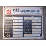 Radiaalventilator, 55 KW deels van RVS. Used