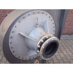 Radiaalventilator, 55 KW deels van RVS. Used