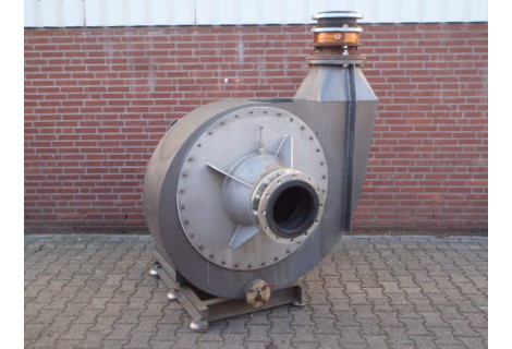 Radiaalventilator, 55 KW deels van RVS. Used