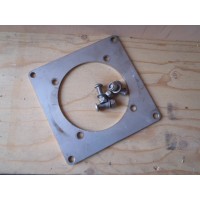 Montageplaat t.b.v. flensmontage reductor / motor D 110 mm. Used