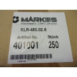 Wiel KLR-480.02.8 MARKES 6x48 PER 250 STUKS