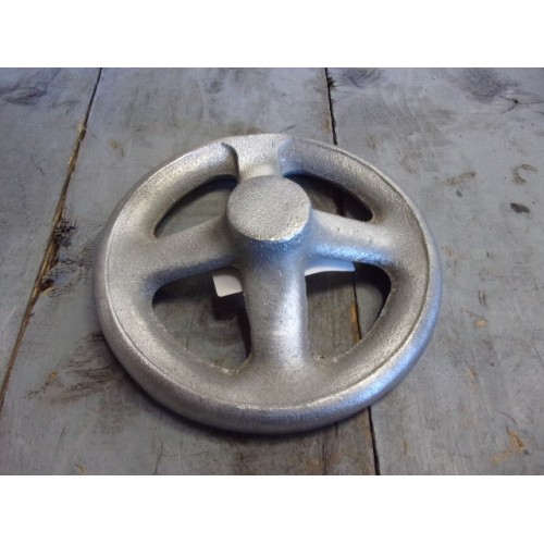 18 X 200 Mm Draaibank Handwiel Gietijzeren Rond Handwiel Duurzaam Stevig Veelzijdige Toepassing Eenvoudige Installatie Soepel Draaien Ideale Vervanging, met Handvat voor