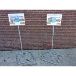 waarschuwingsbord informatiebord bouwterrein bouwput 