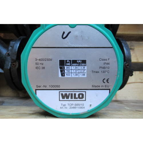 WILO TOP-S65/10. Used. - A.D.R. Spierings