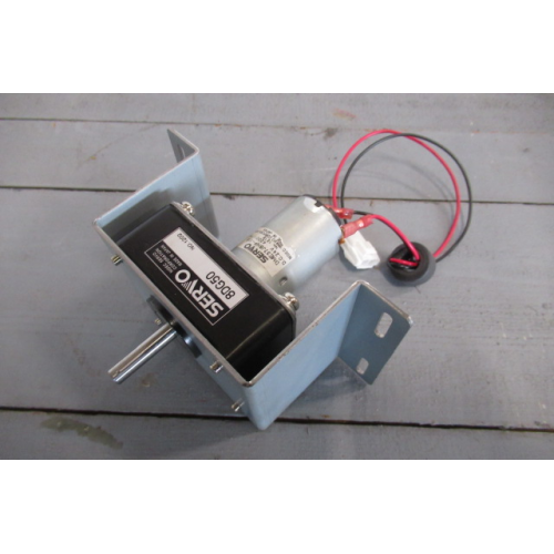 24V DC wormtransmissiemotor, 220 rpm, 80 W gelijkstroommotor (rechts