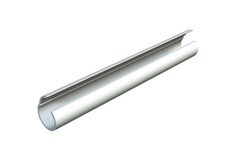 OBO buiskanaal rond quick-pipe met sluitbare opening M20 PVC - lichtgrijs per 2 meter.