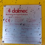 Dalmec tilhulp balancer 80 kg. Used.