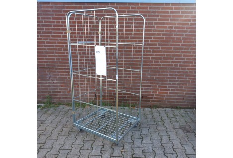 3-Heks rolcontainer, used.