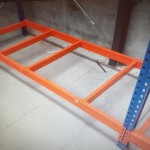 Palletstelling, hoogte 3 meter. Zeer gaaf, in nieuwstaat.