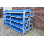 Bakkenkast, Opbergsysteem, Stelling met 55 Opbergbakken. USED.