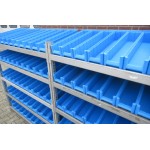 Bakkenkast, Opbergsysteem, Stelling met 55 Opbergbakken. USED.