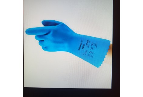 Ansell Astroflex  87-029 maat 9. Handschoenen met bescherming tegen chemicaliën, latex.