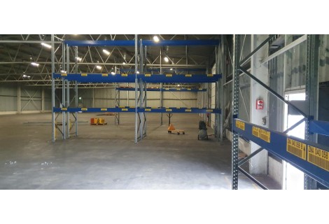 Palletstelling, SSI Schafer H=490cm B=370 cm 14x staander 60x Ligger.