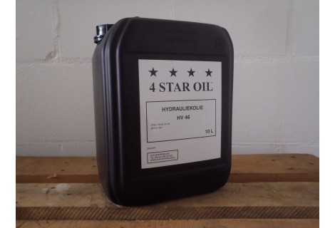 Hydrauliek olie, (iso HV 46) in 10 liter verpakking.