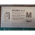 Schakelaar  0,24 - 0,4 Ampère,  motorbeveiliging PKZ
