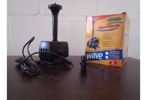 Vijverpomp Super garden WAVE 1100 liter/uur. Nieuw in doos.