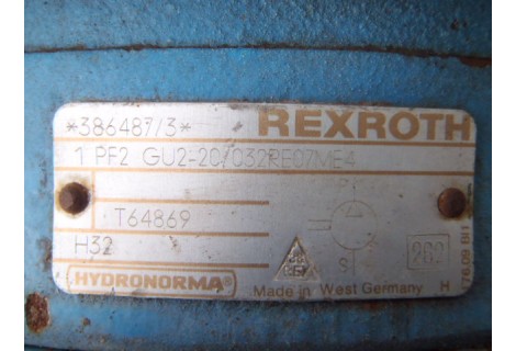 Hydrauliek pompset Rexroth 1pf2 gu2-20/032re07me4  Used