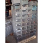 vintage industrieel magazijnbak stapelbak