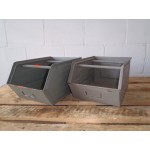 vintage industrieel magazijnbak stapelbak